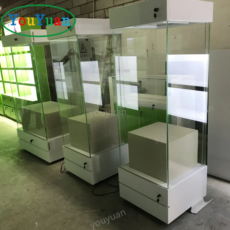 (customized)Customized museum showcases glass retail store shopping mall kiosk perfume wooden museum display cabinet