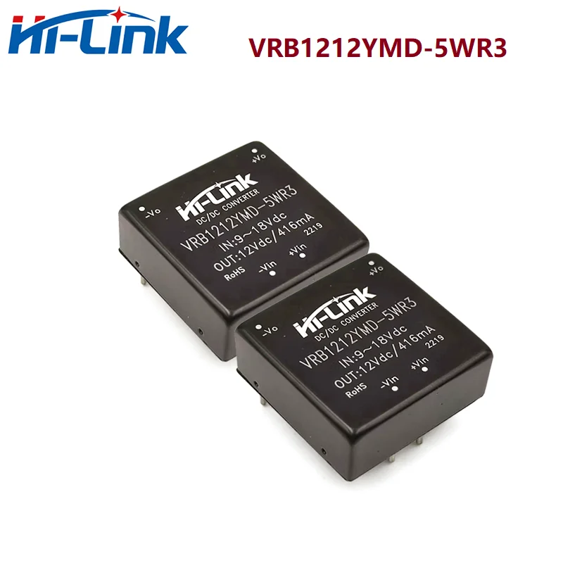 スマート家電電源モジュール,高効率,5w,12v,DC-DC, VRB1212YMD-5WR3,送料無料,新品,2個