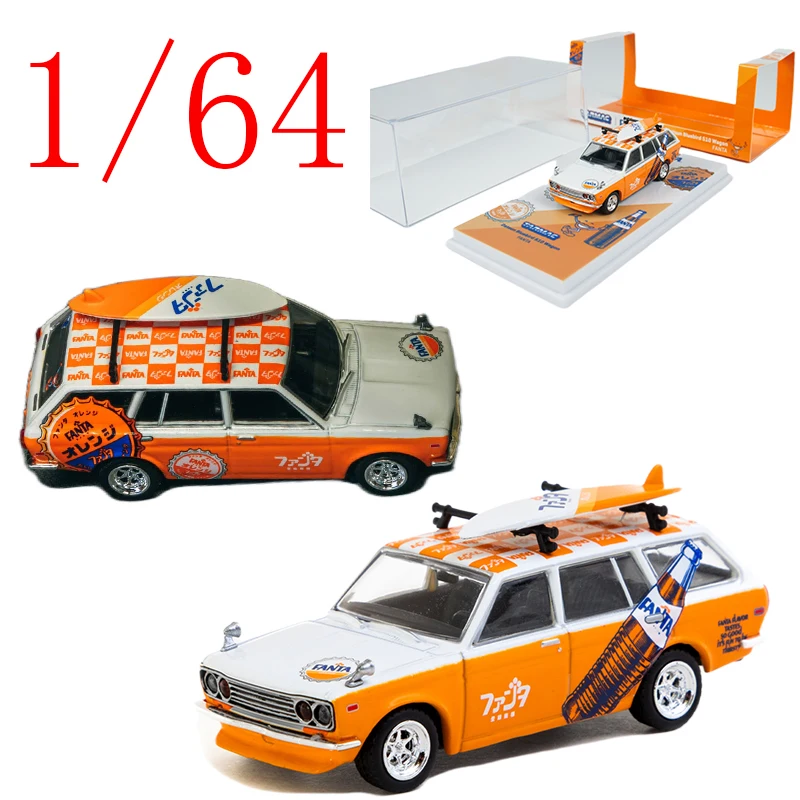 TW Diecast 1/64 Bilancia Dartson Modello In Lega di Auto Dartson Blue Bird 510 Crock Gioca Veicoli Giocattoli per I Ragazzi Regalo Scatola Originale