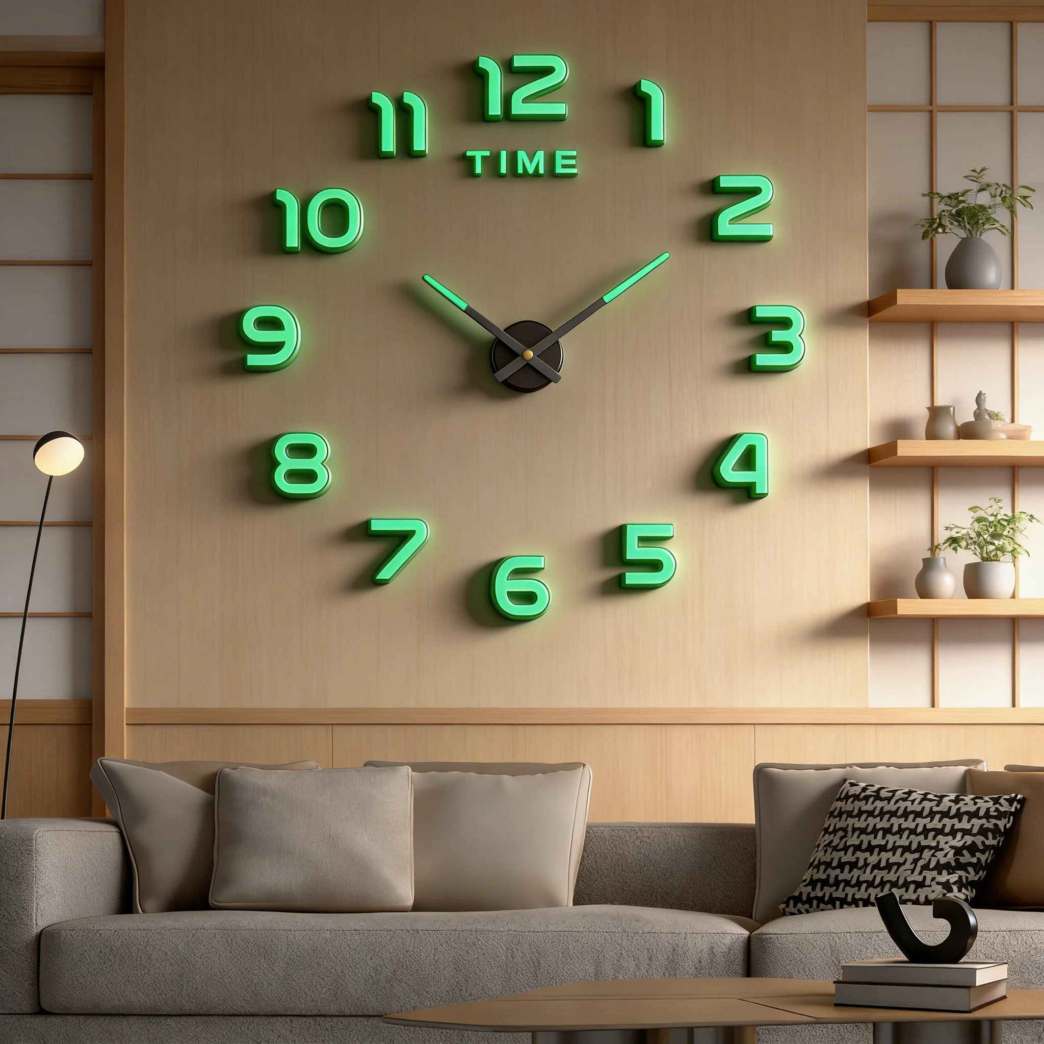 2026 Modern Design Large Wall Clock 3D DIY Quartz Clocks Fashion Watches Acrylic Mirror Stickers Living Room Home Decor Horloge
