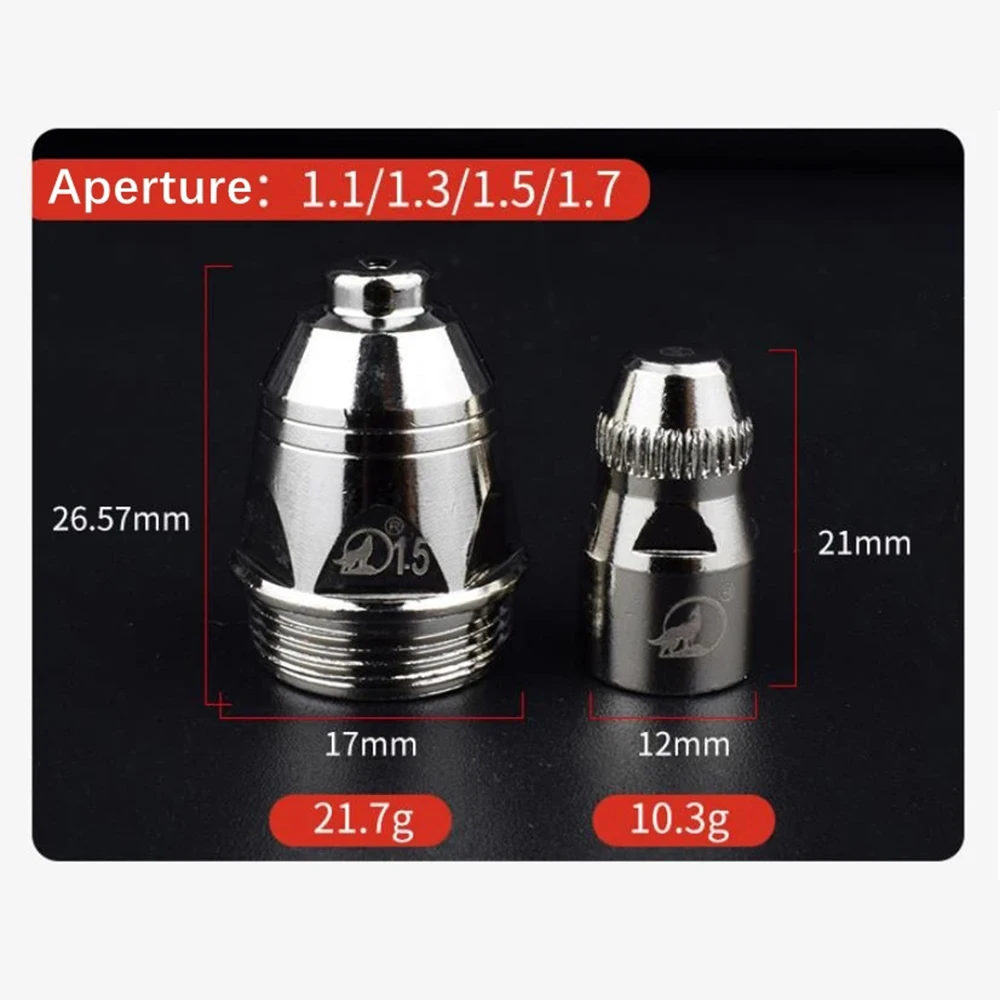 Black Wolf Original Factor P80 Inverte CNC Plasma Cutter Cutting Torch Plasma Consumable Air Nozzle Plasma Electrode cutter100PK