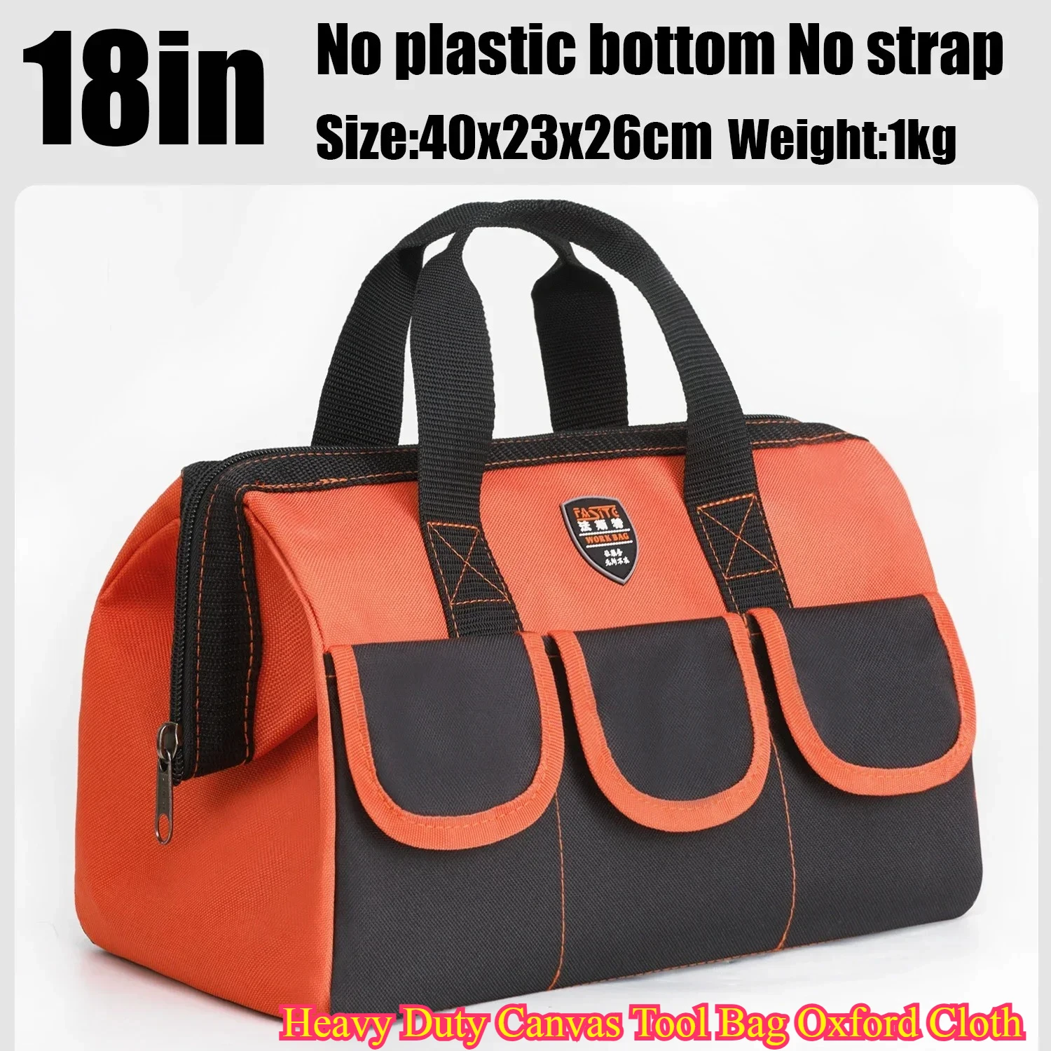 (Clearance Price)Heavy Duty Canvas Tool Bag Oxford Cloth - Multi-Function Electrician Multi Pockets Waterproof Storage