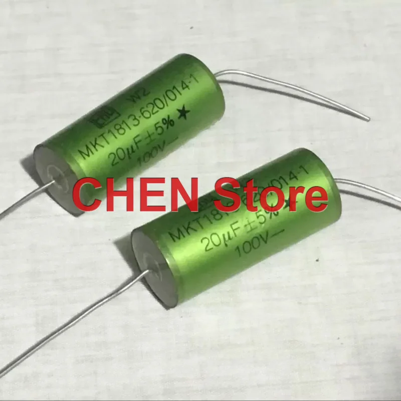 2PCS/lot Original VISHAY ERO MKT1813 20UF 100V 18X41MM Audio axial capacitor MKT 620/014-1 206 free shipping