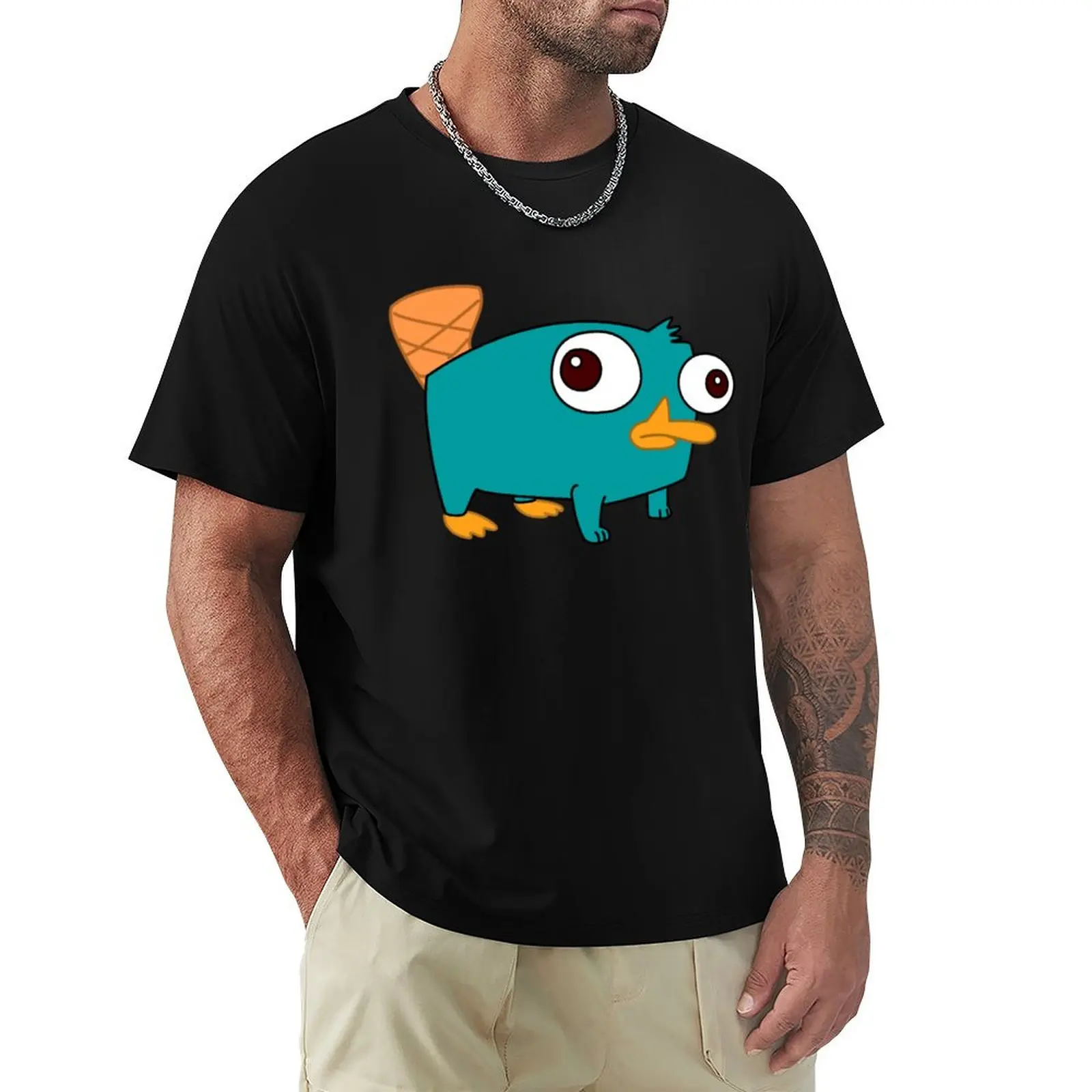 Agente PPerry the Platypus T-Shirt Vintage Style Printed Top