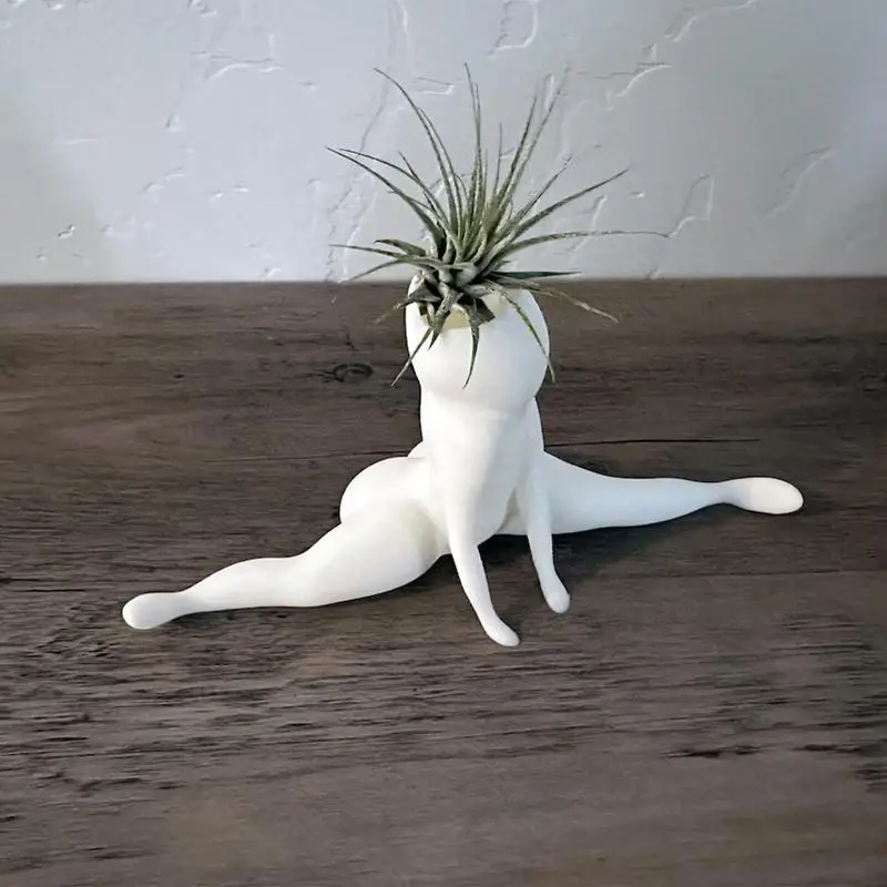 Big Booty Ghost Planter Resin Desktop Flower Pot Air Plant Container Succulent Planter Funny Prank Gift for Home Decoration