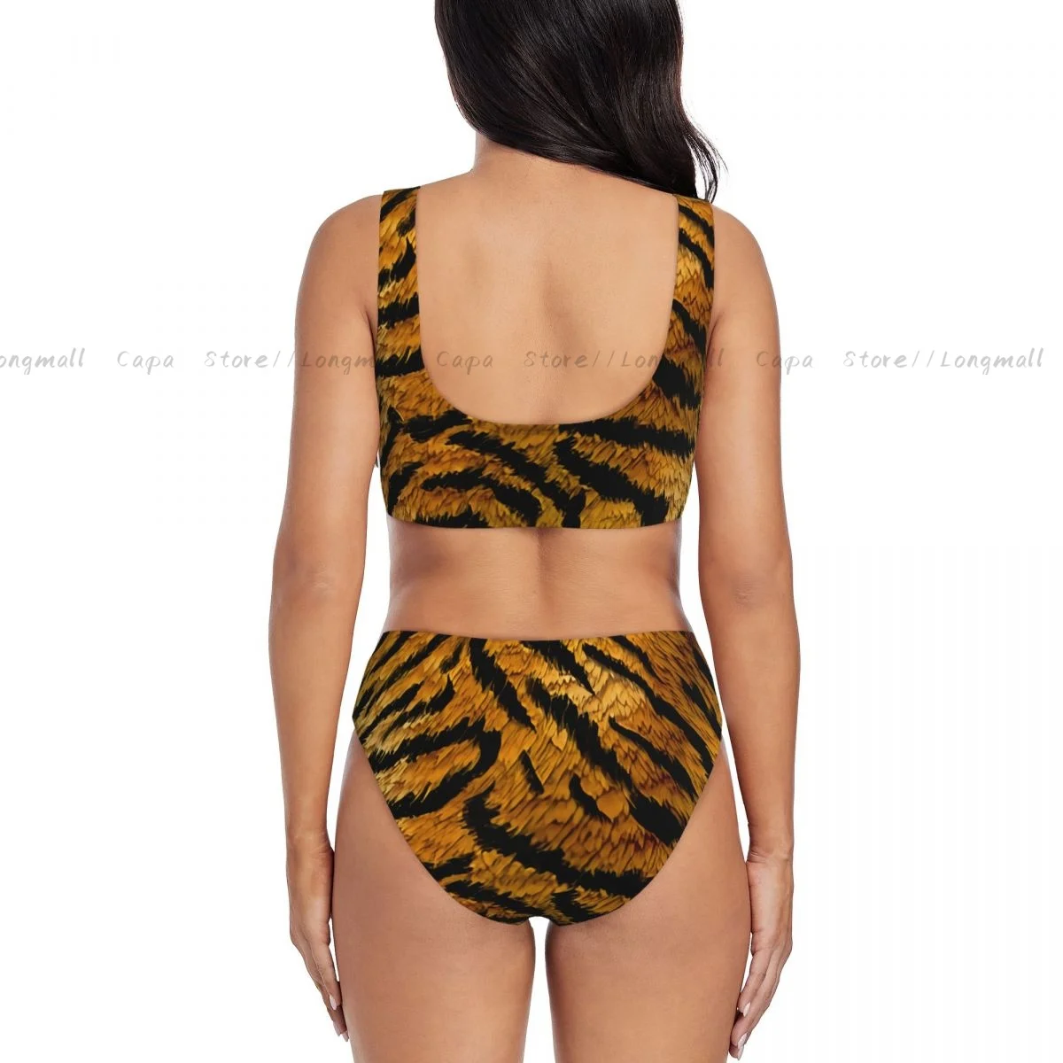 Sexy Bikini Women Swimwear Tiger Texture Female Swimsuit Swimming Bathing Swim Suit Summer Beachwear