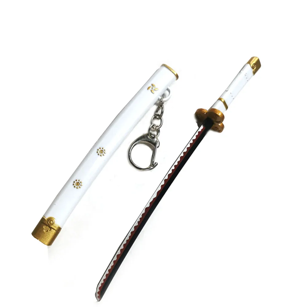 1/6 Mini Katana Weapon OP Zoro Ame no Habakiri 17cm/6.7in Sword Model Key Chain Ring Gift