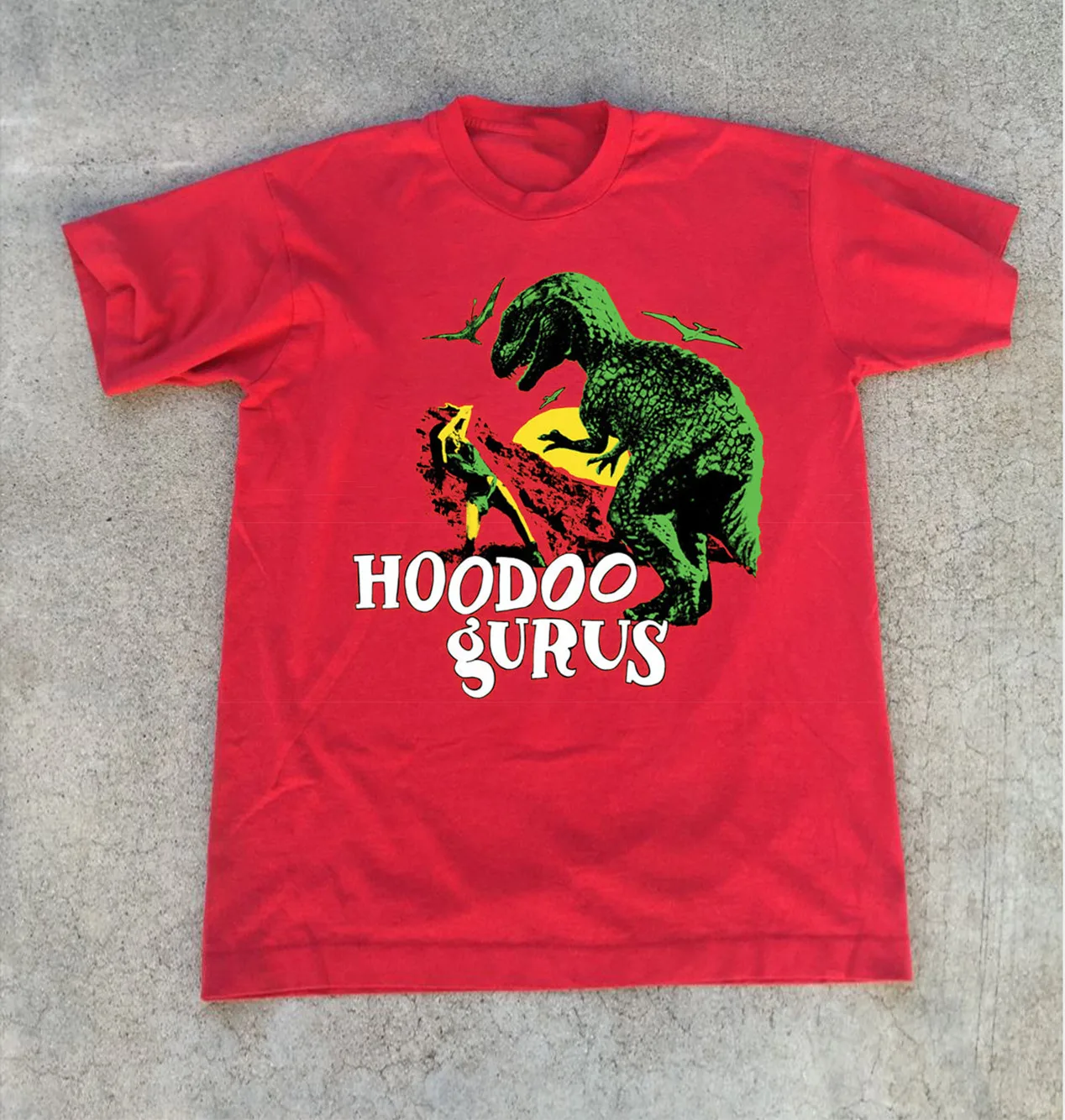 Hoodoo Gurus Band Tour 2024 Unisex T-Shirt Adult Full Size Red CS412