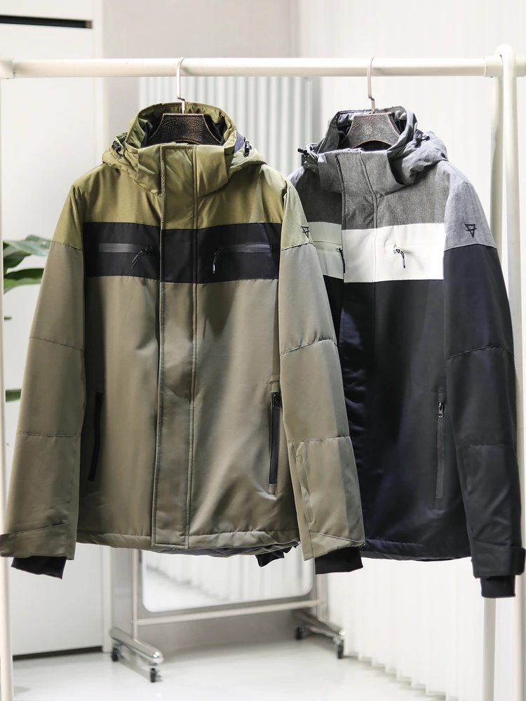 

Мужская зимняя уличная куртка с ультразвуковой утеплительной прокладкой из хлопка, теплая, модная, городская, утолщенная, с длинными рукавами, на молнии