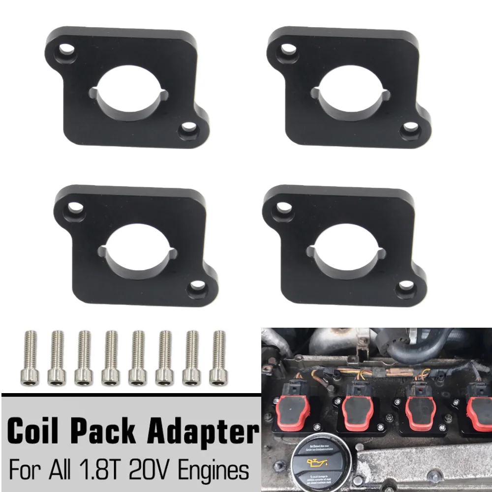 Plaques d'adaptation en aluminium pour bobines d'allumage R8/TFSI A3 S3 8L Golf TT 1.8T RS4 S4 B5