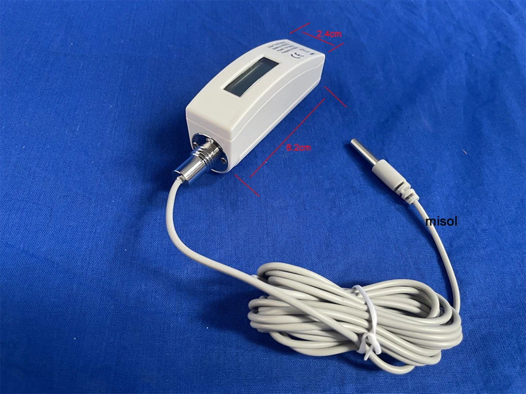 Misol water temperature sensor with cable, water temperature sensor，433 MHz