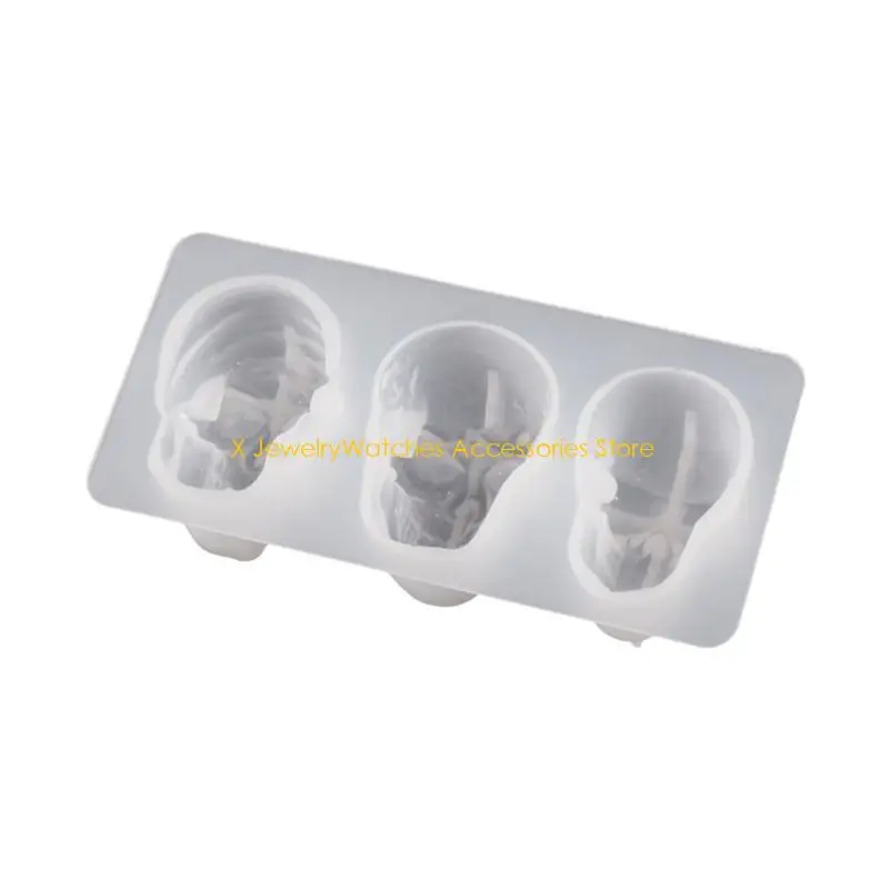 31kd pingente moldes chaveiro molde argila halloween crânio forma jóias fazendo ferramenta