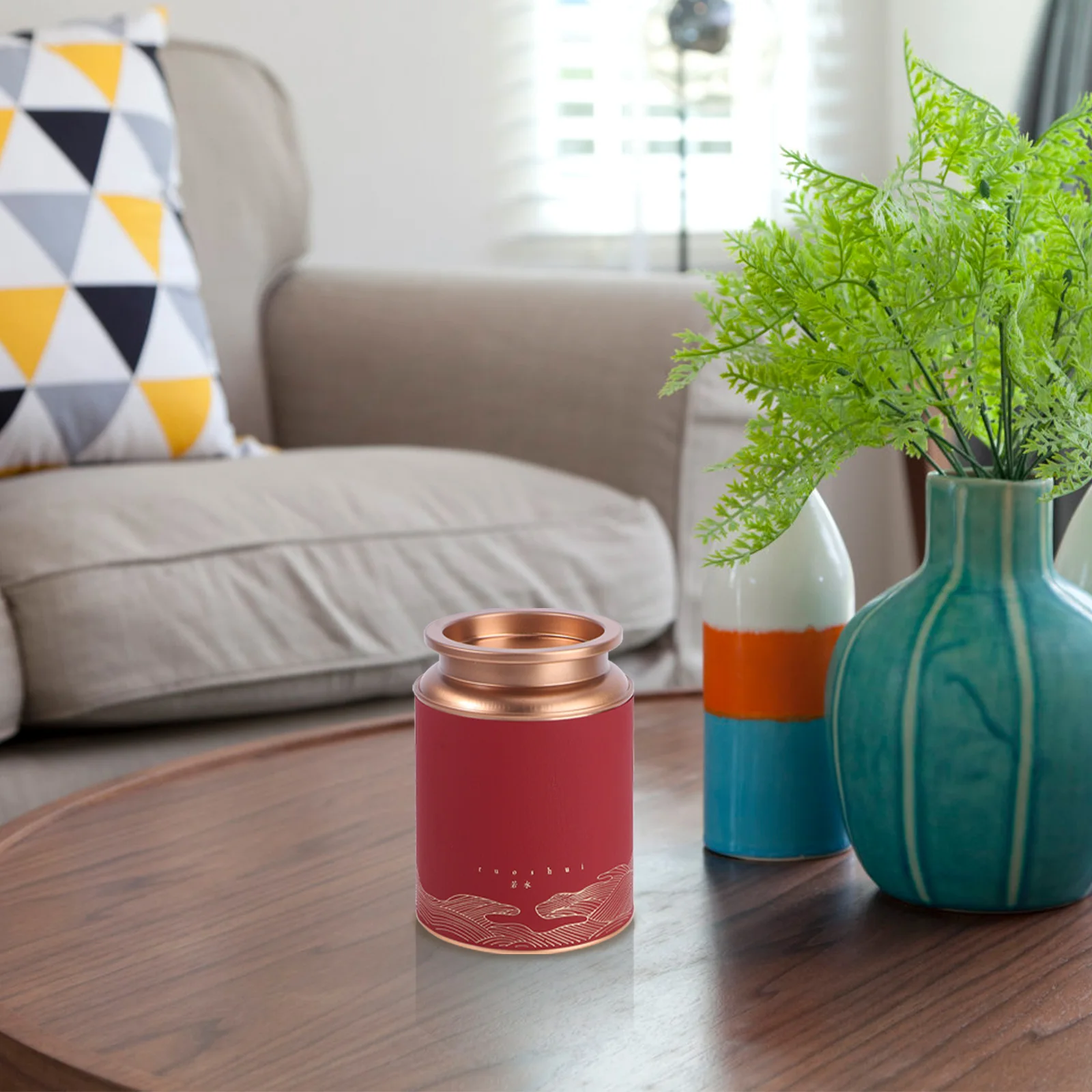

1PC Round Tinplate Tea Can Sturdy Sealed Storage Container for Home Party Tea Store Gift Candy Leaves Metal Jar Multi Purpose