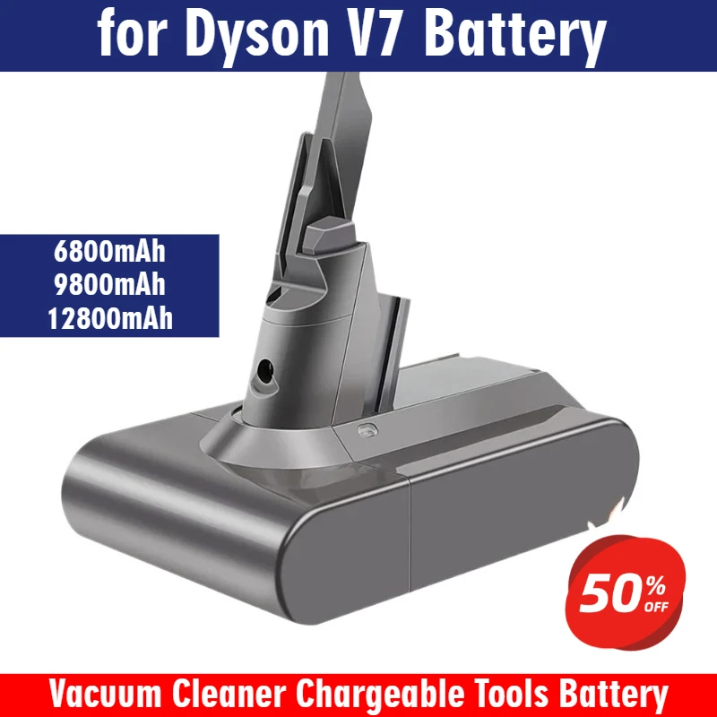 

21.6V 18650 Li-lon Battery for Dyson V7 FLUFFY V7 Animal V7 Pro 225403 229687 Vacuum Cleaner Chargeable Tools Battery