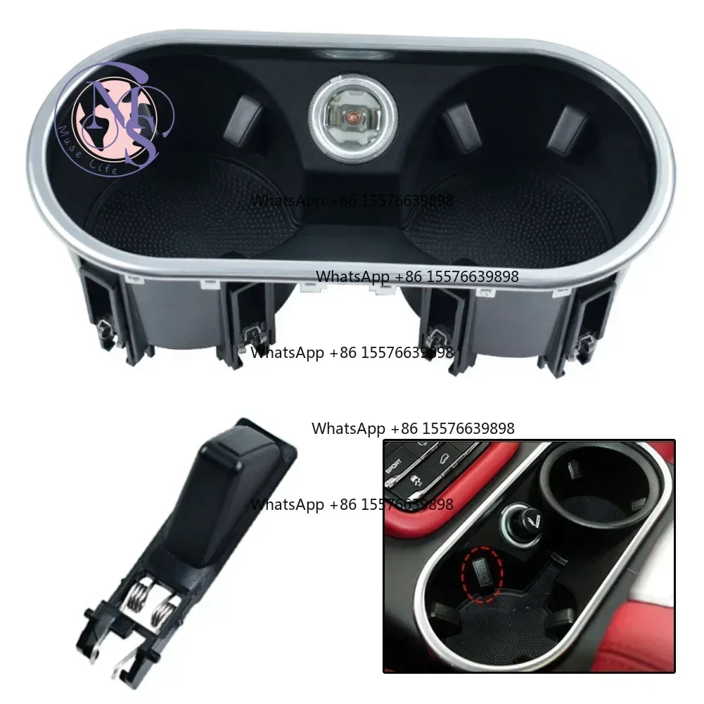 Center Console Cup Holder Storage Compartment, Auto Interior Replacement Spare Part