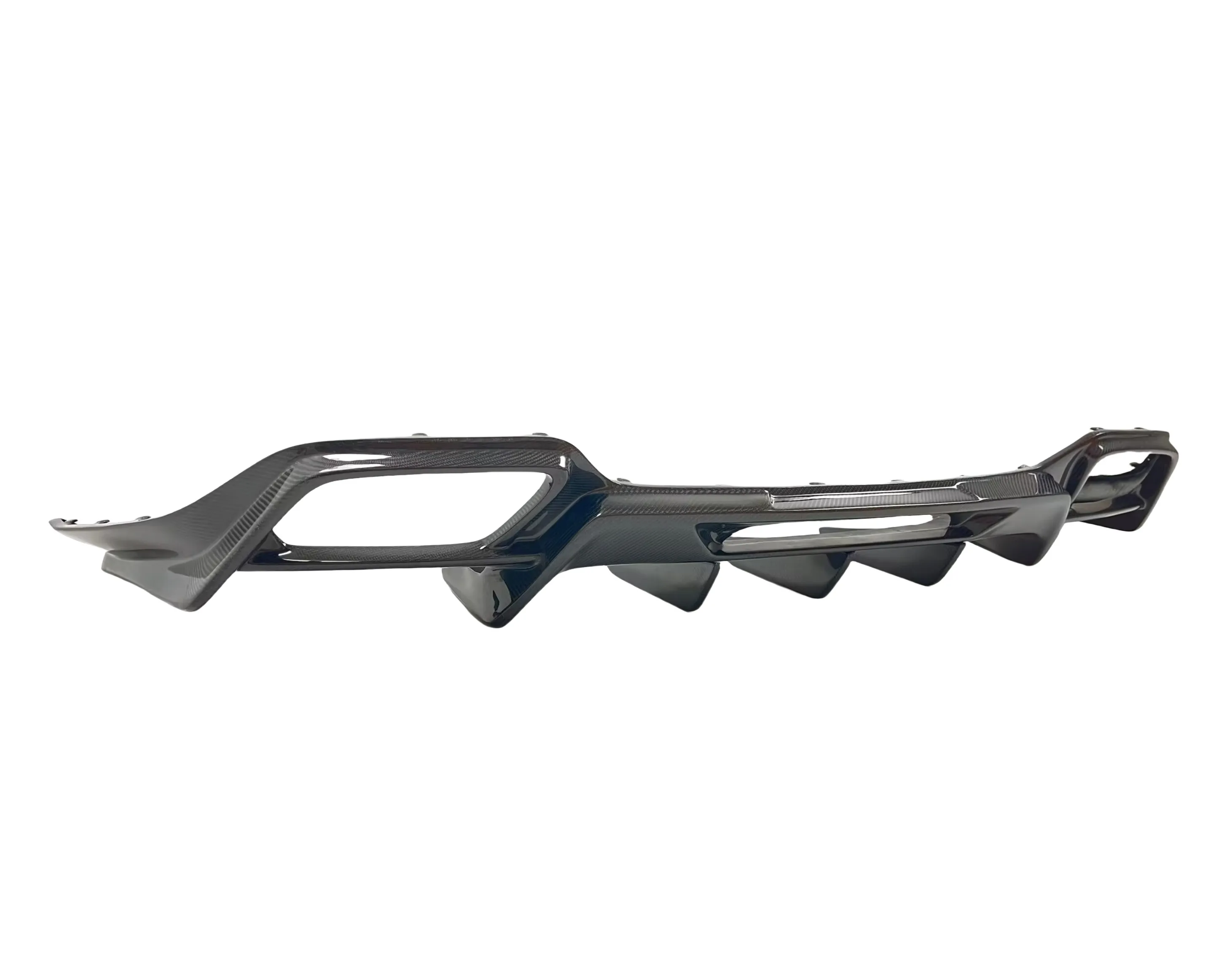 Renn Style Carbon Fiber Rear Bumper Lip DIffuser Spoiler for Mercedes Benz AMG GT GTS C190 Body Kit 6