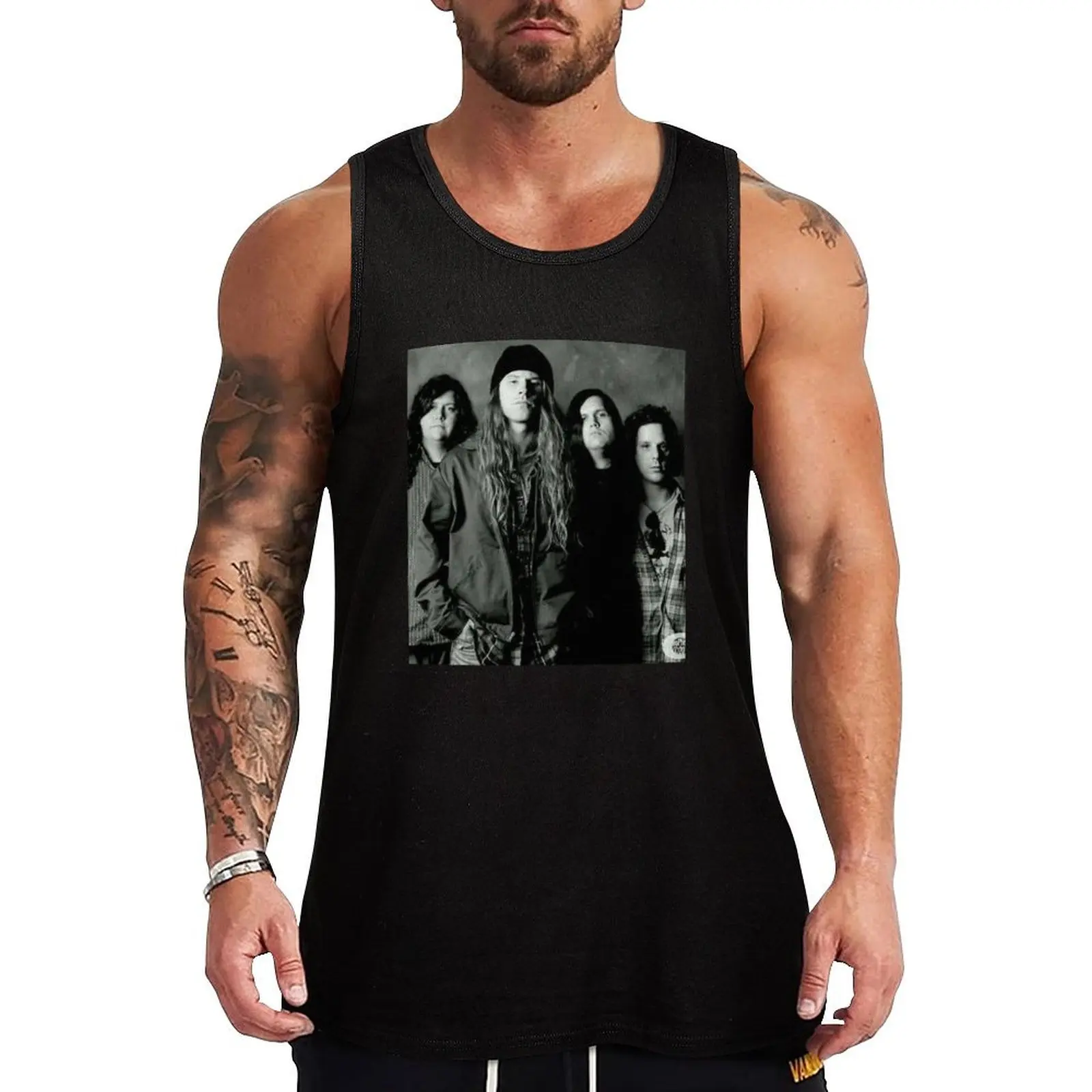 

Mark Lanegan Tour Tank Top Essential Sleeveless Shirt Solid Basic Tank Top