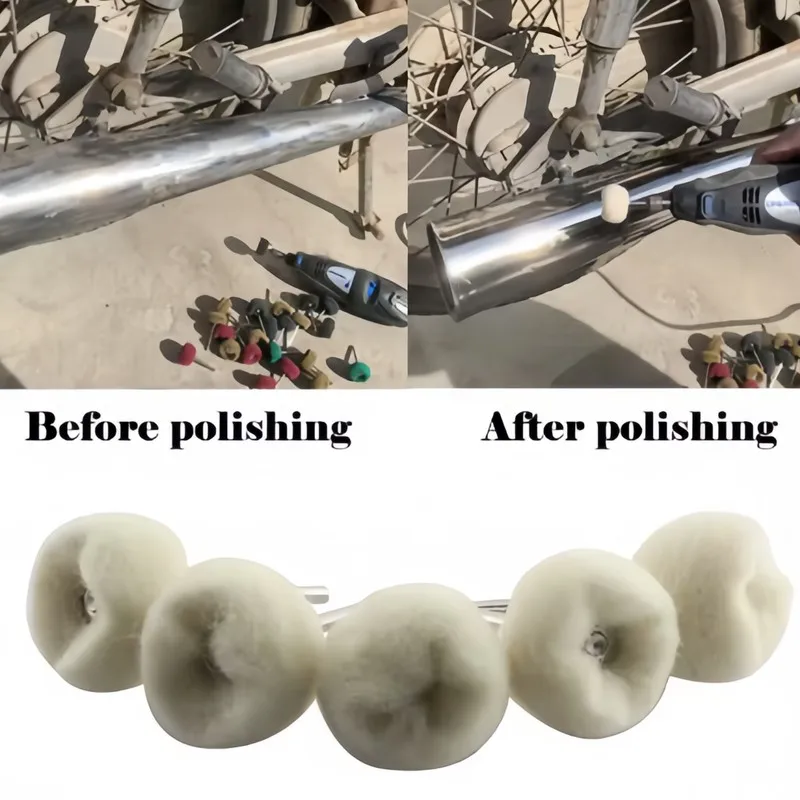 30Pcs High Quality Shank-Mounted Polishing Wheel High-Quality Abrasives Bench Grinder Compatible For Porcelain Diamond Gol