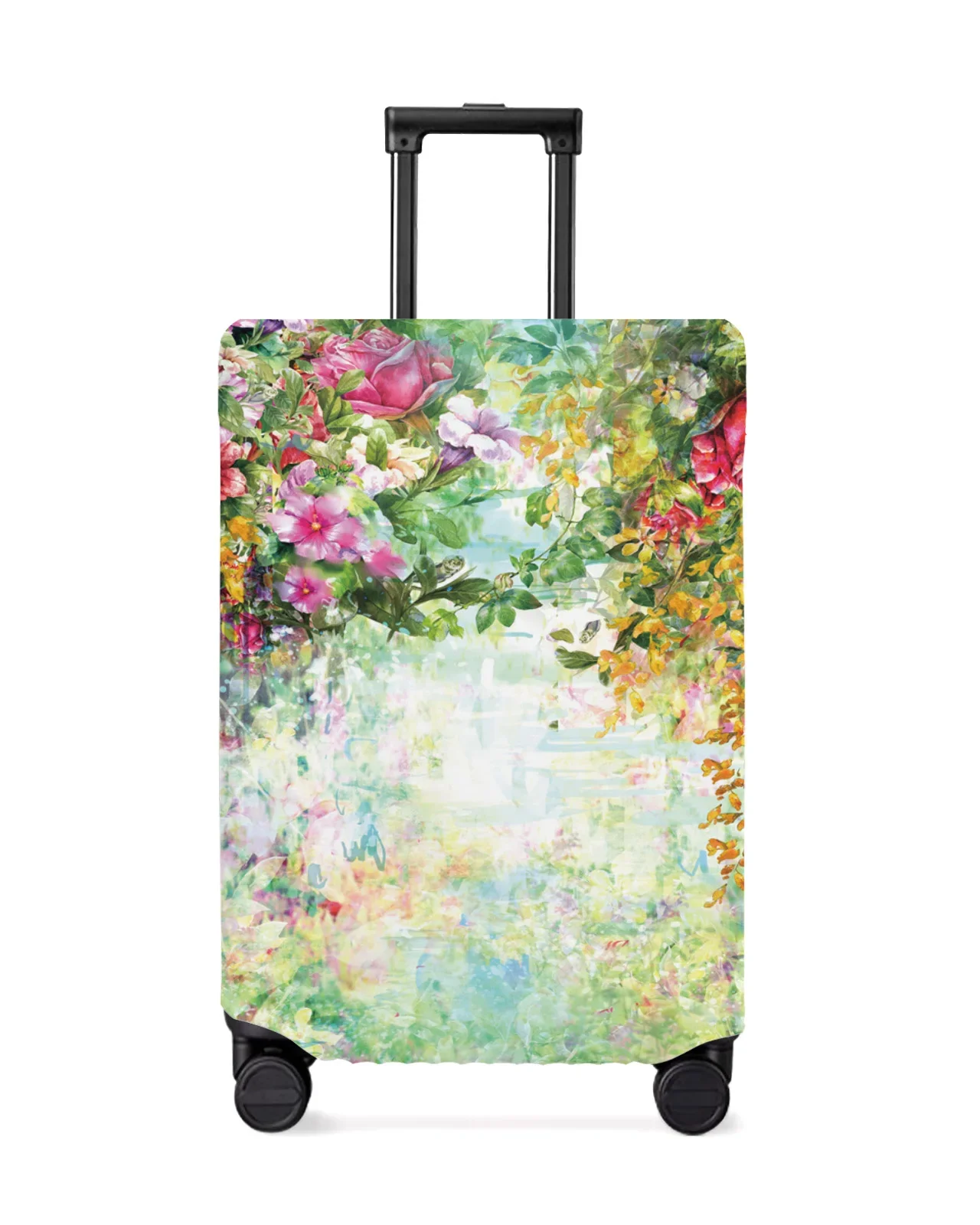 Spring Flowers Bloom Travel Luggage Protective Cover for 18-32 Inch Travel Accessories Suitcase Elastic Dust Case Protect Sleeve