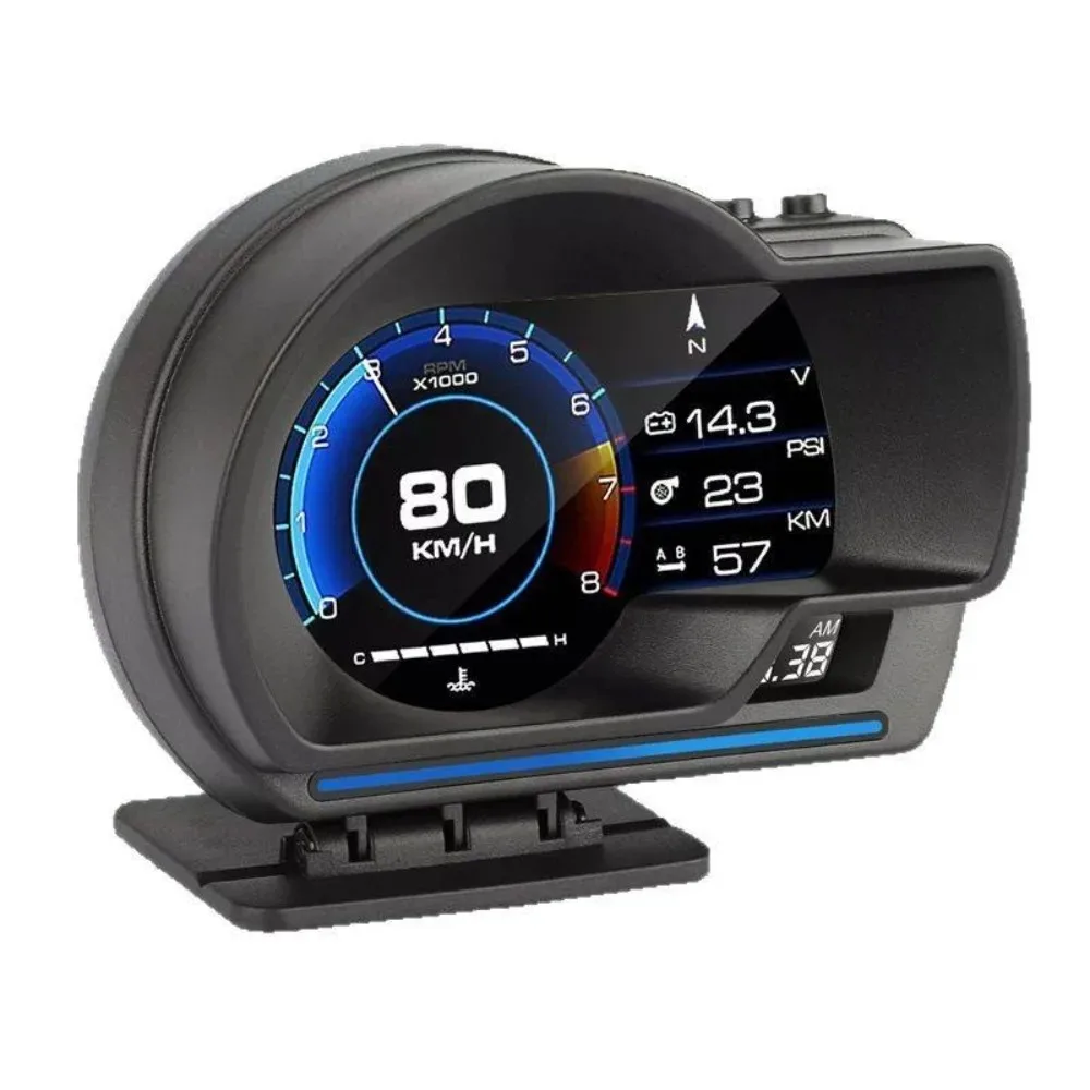 Auto Electronics HUD Head Up Display OBD2 A501 with 4.5 Inch Intelligent Instrument LCD Speedometer Digital Multi-function Gauge
