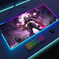 LED Gaming Mousepads Mobile Legends Bang Bang Large Desk Mat PC Gamer RGB Cool Mouse Pad Luminous XXL Mice Mats With Backlight