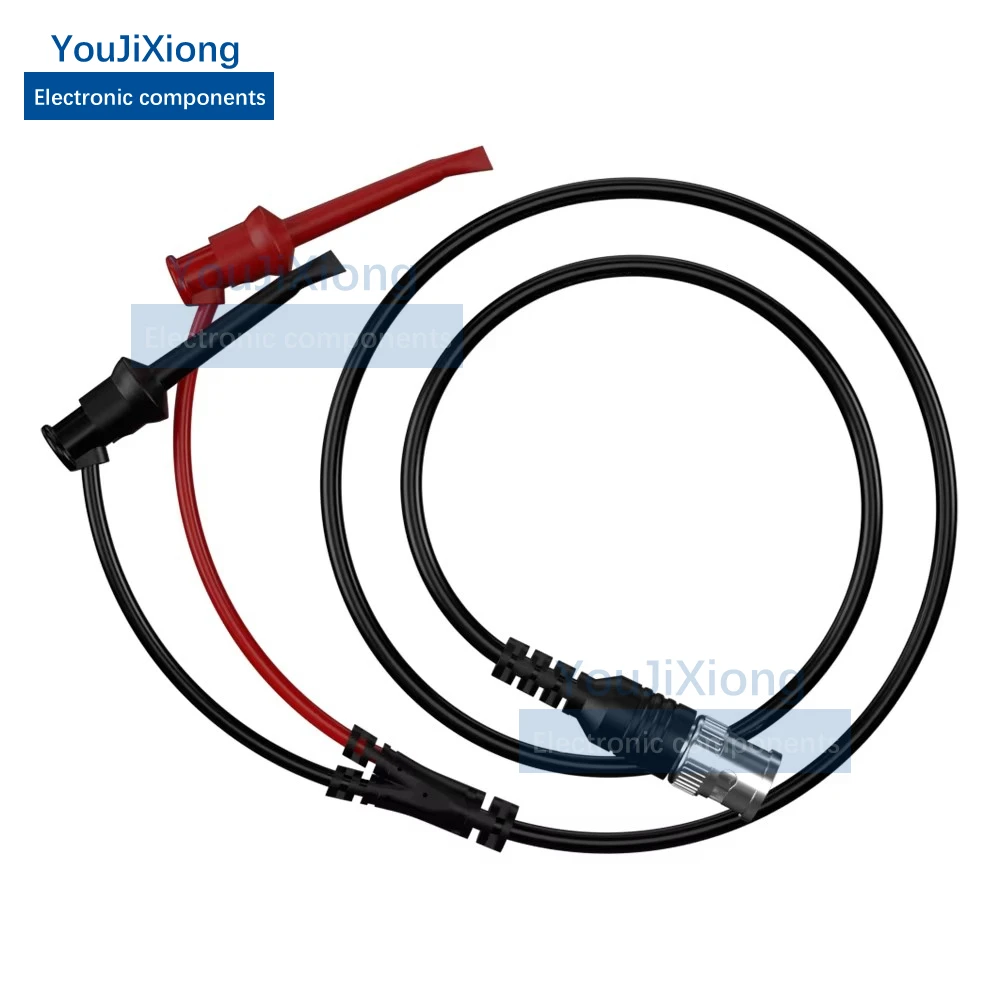 100CM BMC Male Plug Double Test Hook Clamp Low Loss Coaxial Cable Lead Connector Adapter Oscilloscope