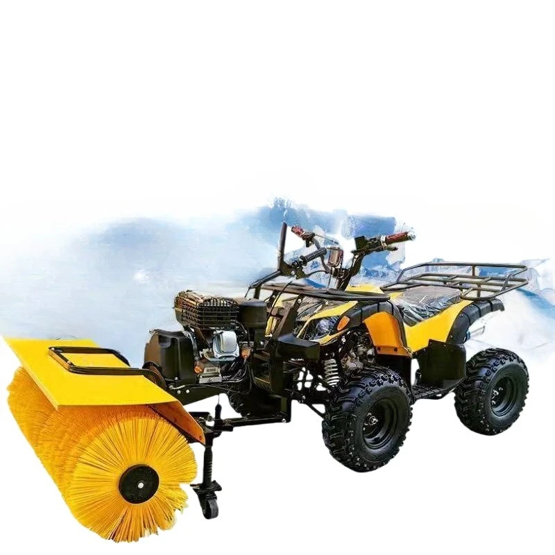 

Hand push small polisher full gear multi-function driving road snow removal artifact