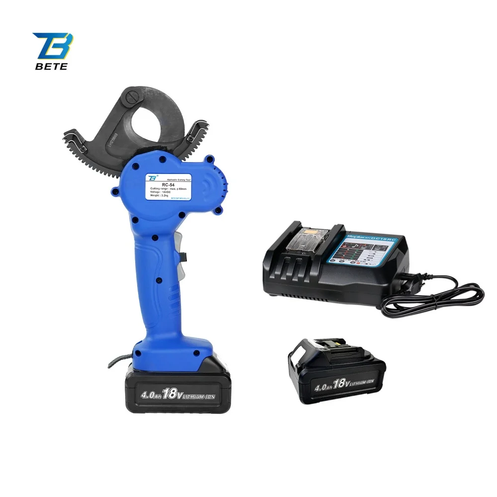 RC-54 Ratchet Cable Cutter Electric Battery Copper Aluminum Wire Cutters Tool AA