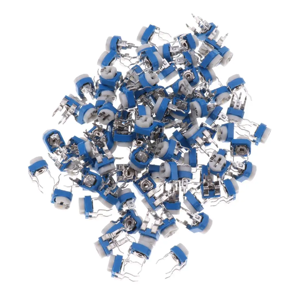 100 ชิ้นโพเทนชิโอมิเตอร์ 10K ตัวต้านทานตัวตัดแต่งโพเทนชิโอมิเตอร์