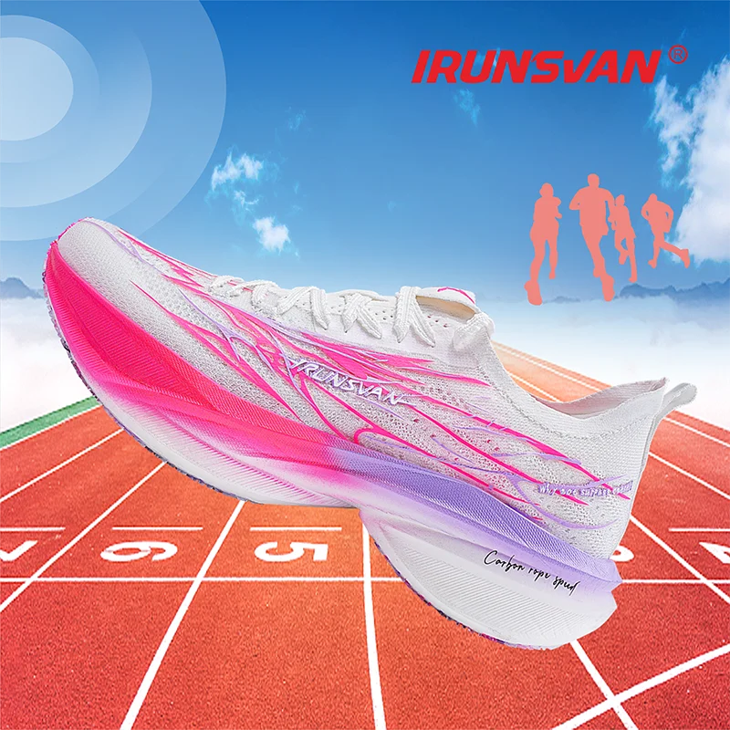 

IRUNSVAN Heat 3.0 Marathon Running Shoes Full Palm Carbon Fiber Board Male and Female Student Physical Testing Sneakers