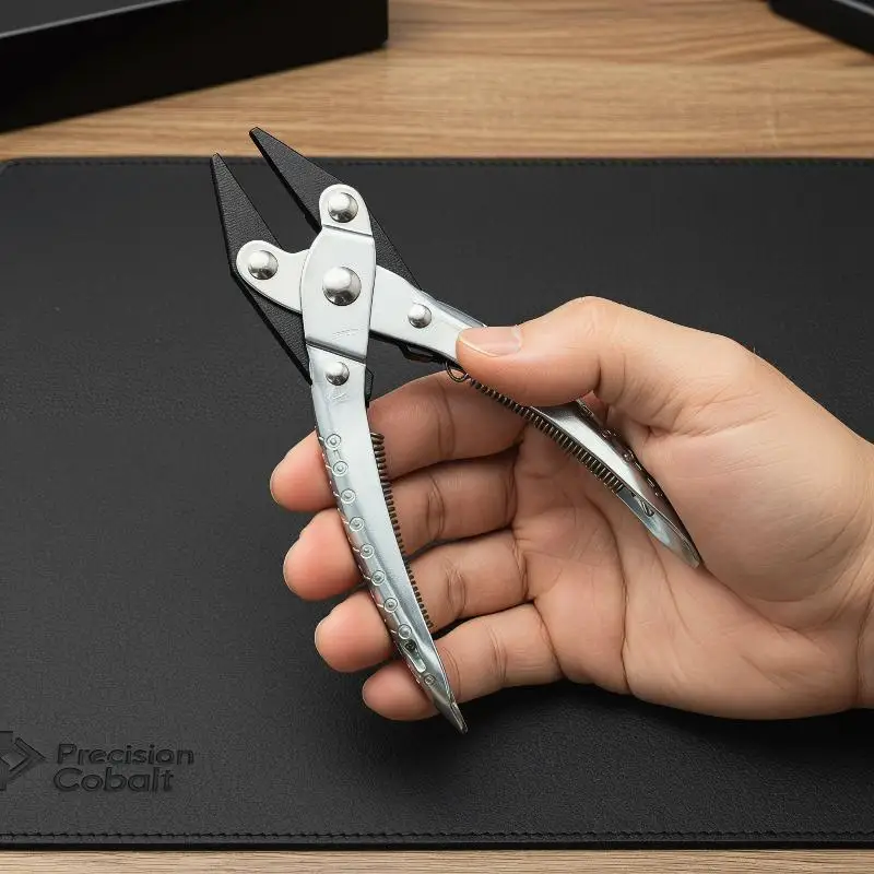 1Pcs Precision Carbon Steel Parallel Jaw Pliers For Jewelry Making Wire Wrapping And Metalworking Pliers