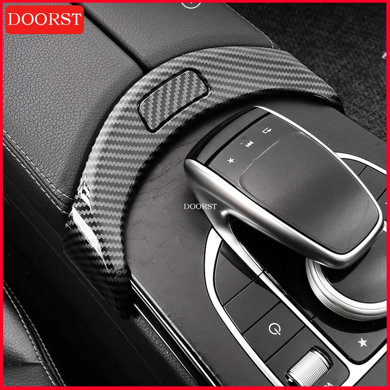 

For Mercedes Benz C E GLC Class W205 X253 W213 Center Console Armrest Box Switch Cover Trim Interior Modification Accessories