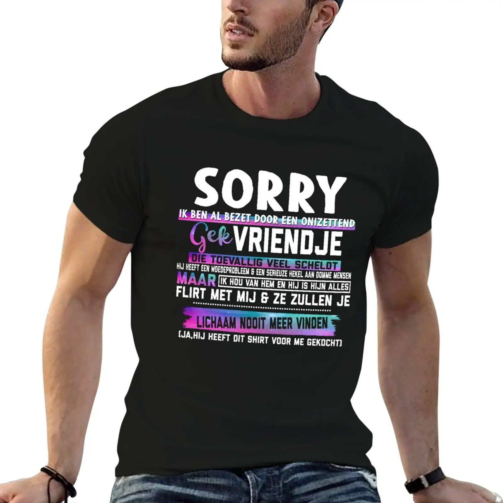 Lo siento, pero me encantaría estar en tu lugar con un amigo increíble, pero me pareció que era muy tarde, pero te gustaría coquetear conmigo. Camiseta.