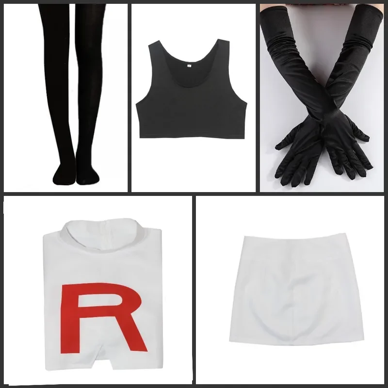 Anime jessie james cosplay traje foguete jessie musashi james kojirou halloween cosplay traje unisex