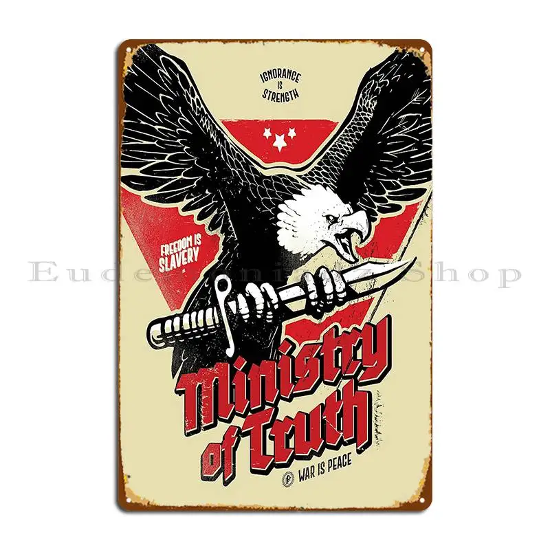 Министерства истины, металлические знаки, Настенная роспись, стена, паб, дизайнерская настенная пещера, жестяной плакат