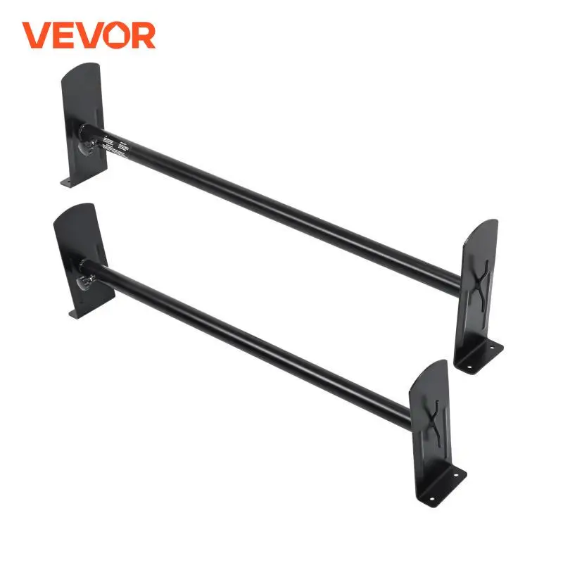 VEVOR Van Roof Ladder Rack 2/3 Bars Alloy Steel Roof Racks 500/750 LBS Capacity Rain-Gutter Roof Rack Van Ladder Rack for Savana