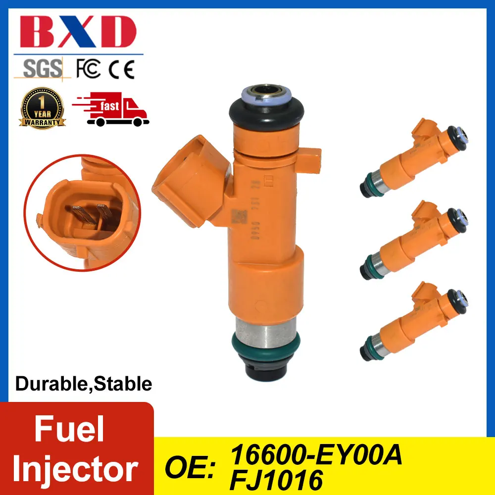 1/4PCS Fuel Injector 16600-EY00A FJ1016 16600EY00A For Infiniti EX37 FX37 G37 M37 Q40 Q50 Q60 Q70 QX50 QX70, Nissan 370Z