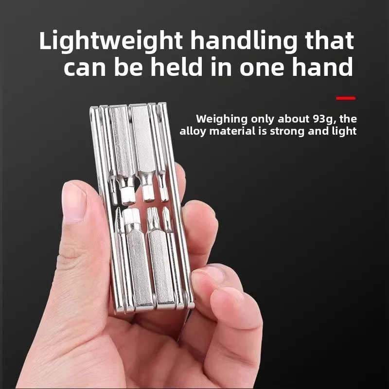 

Bicycle repair tools mountain bike multifunctional hexagonal screwdriver disassembly folding portable wrench tool