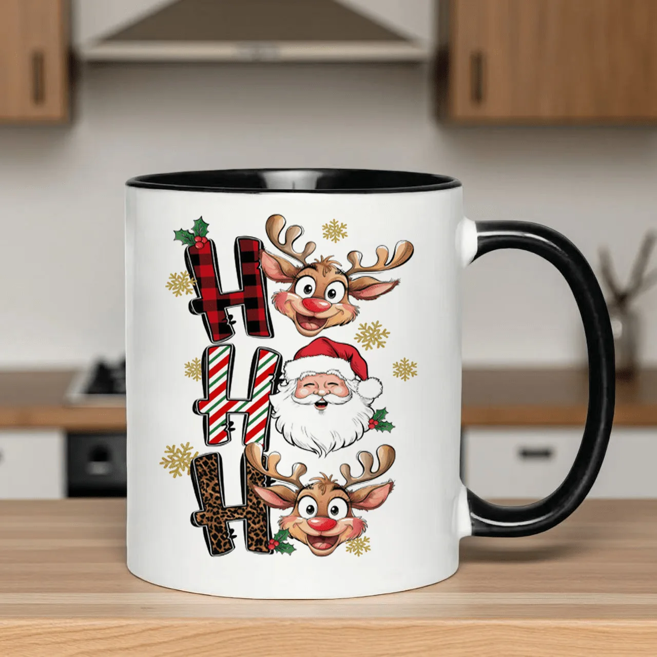 Cross-border Christmas mug with Santa pattern Hot mug for coffee tea hot chocolate