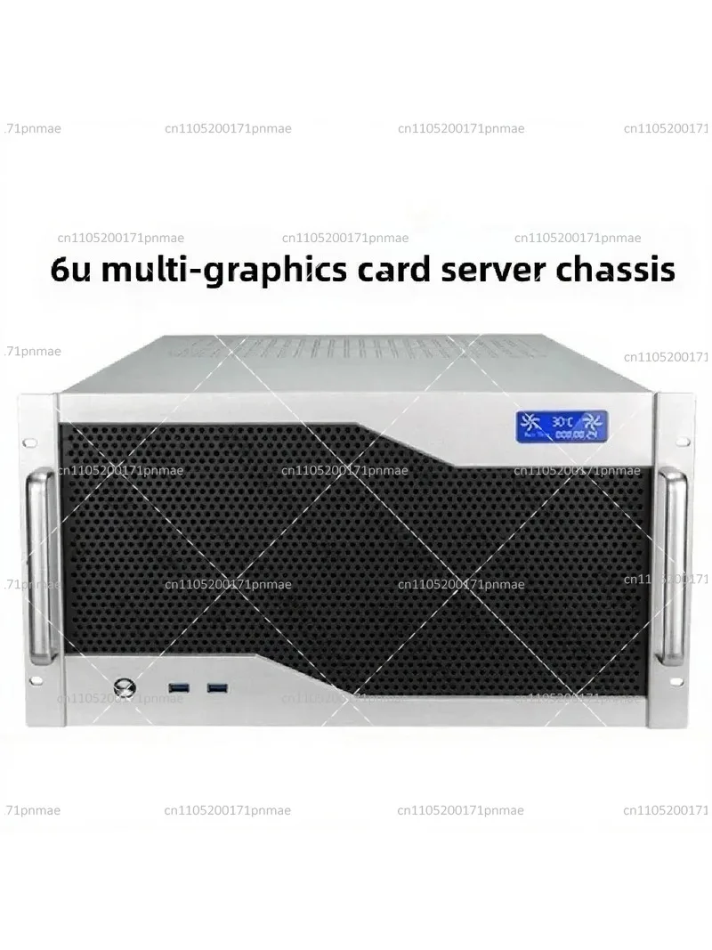Industrial Control Chassis 12 Slots Multi GPU Dual ATX Power Supply Water-cooled  Motherboard Server Case