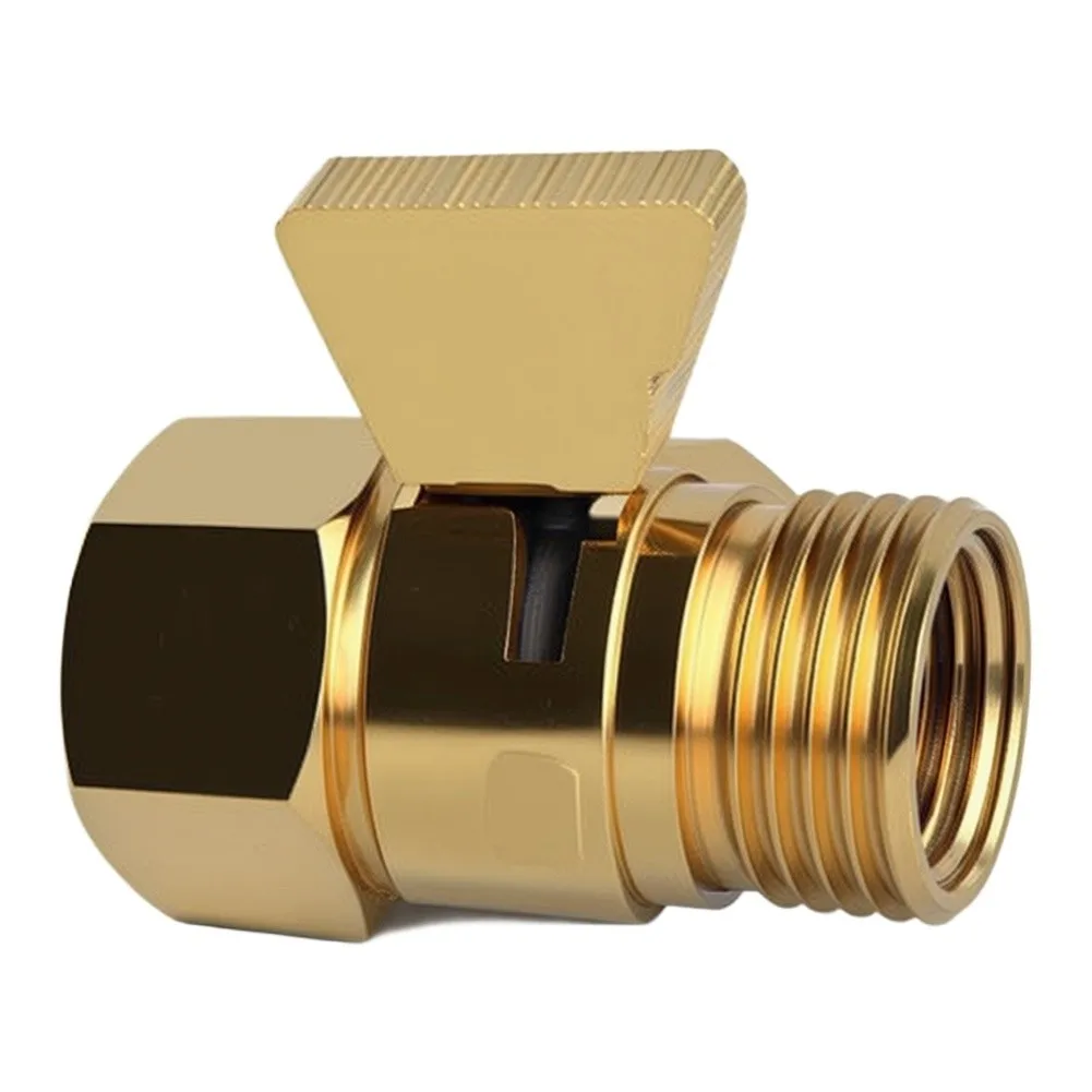 Flow Control Shut-Off Valve for Handheld Shower Heads Designed for Water Conservation and Smooth Lever Operation