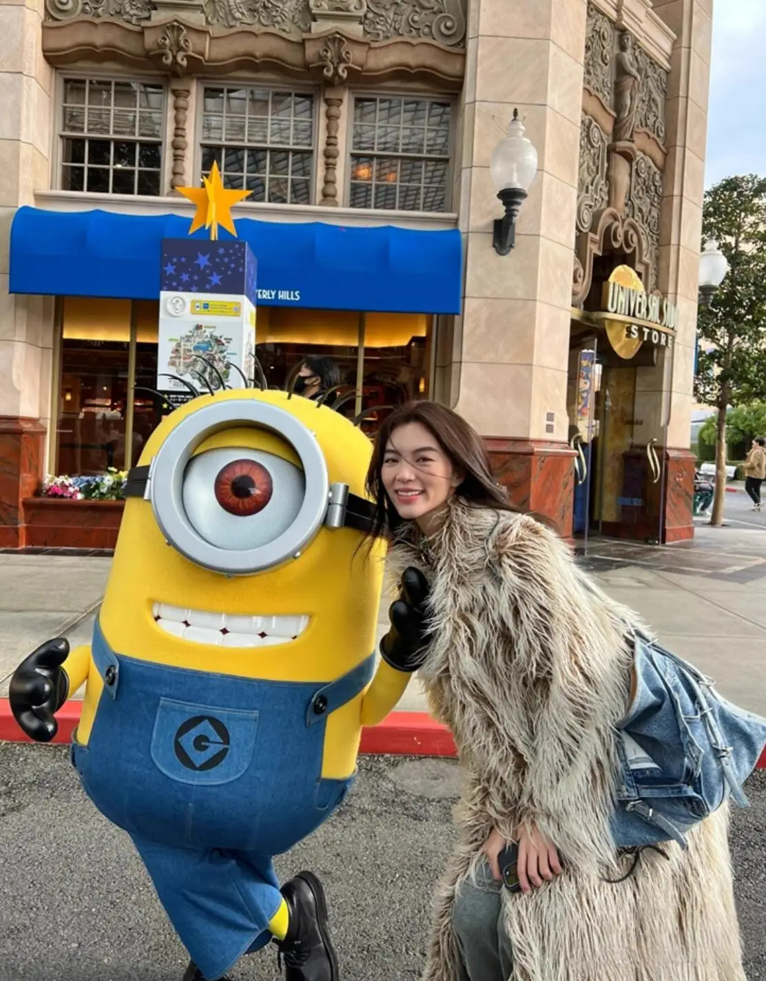 عالية الجودة الشتاء ضوء القهوة التدرج شعر فو الأغنام الفراء اضافية معطف طويل المرأة فضفاضة الدافئة أشعث سترة Vintage ملابس خارجية #3