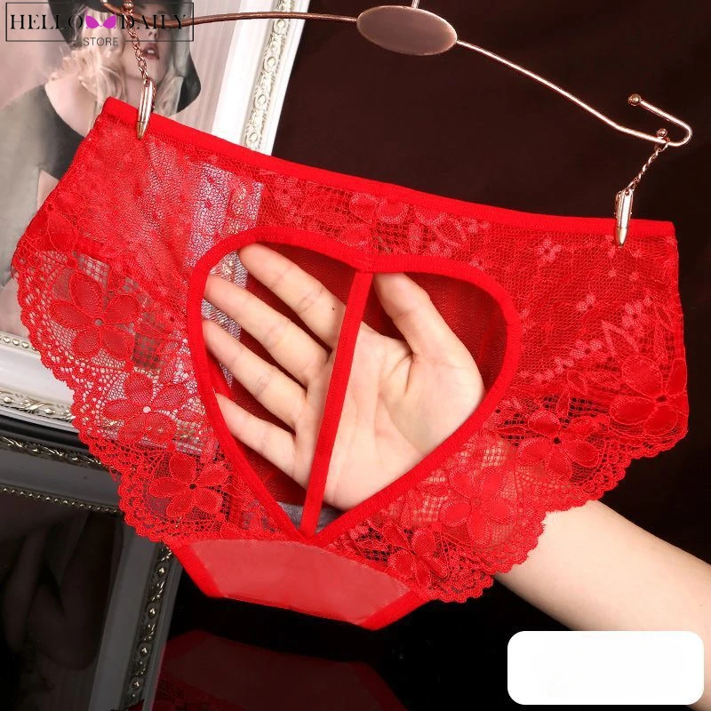 Love Hollow Out Panties for Women Sexy Lingerie Large Pure Lust Mesh Underwear Ropa Interior Femenina