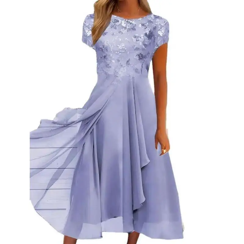 Robe de demoiselle d'honneur universelle Sle transfrontalière Qui S nouveau modèle Cleanfit H version pour femmes d'âge moyen t-shirt d'hiver...