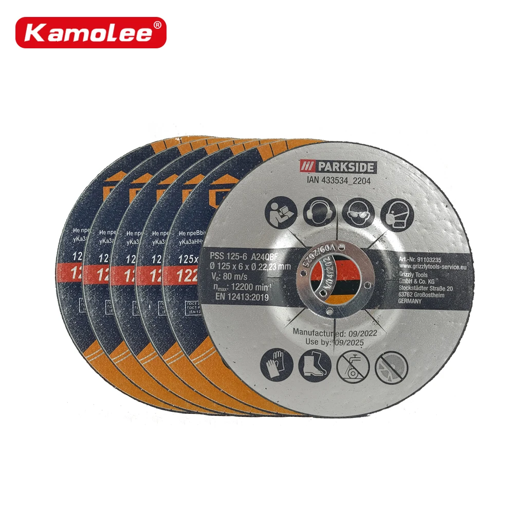 Kamolee-rebolo de Ângulo Cortador de Lâmina Disco Cortado Roda para Ferro Metal Aço Inoxidável 100 mm 125 mm
