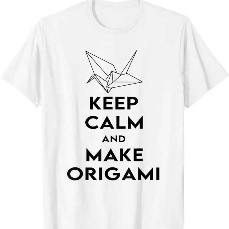 Keep Calm And Make Origami Paper Folding Japanese Art T Shirt