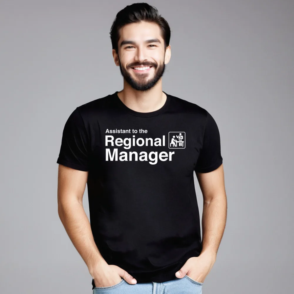 

Забавная футболка ассистента региональности с коротким рукавом, Женская хлопковая Футболка с круглым вырезом на новый год, новинка