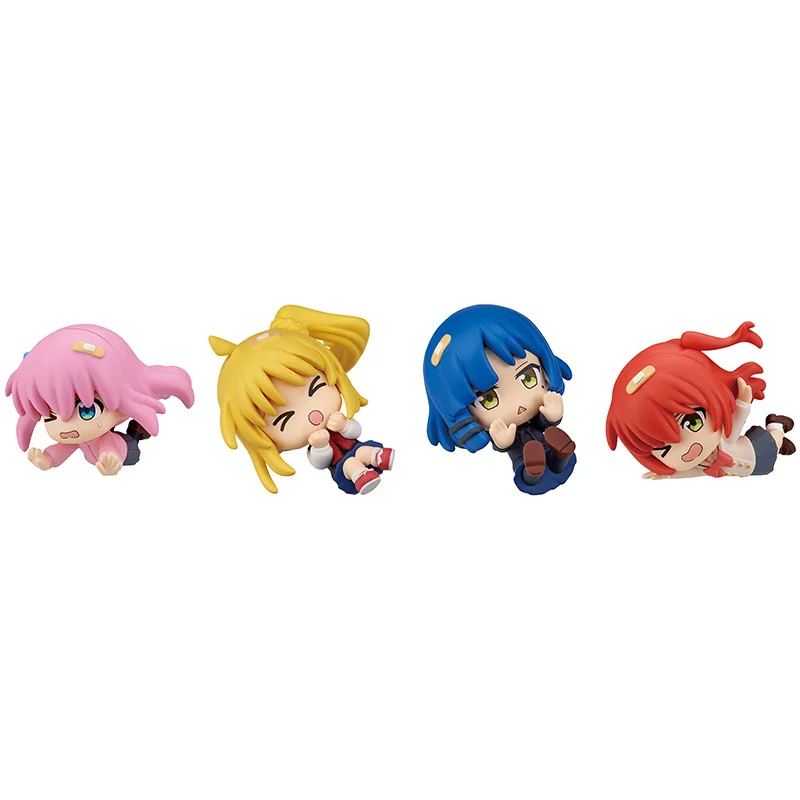 

In Stock Bocchi The Rock Falling Over Pose Action Figure Set Featuring Bocchi Nijika And Ryō Collection Decorations Model Toy