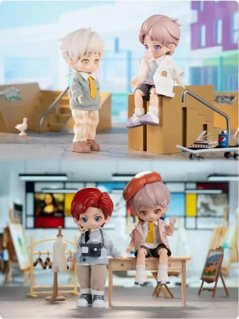 2025 New PEETSOON Male Classmate Series Blind Box Mystery Box 1/12 Bjd Obtisu1 Dolls Kawaii Cute Action Anime Figure Toys Gift