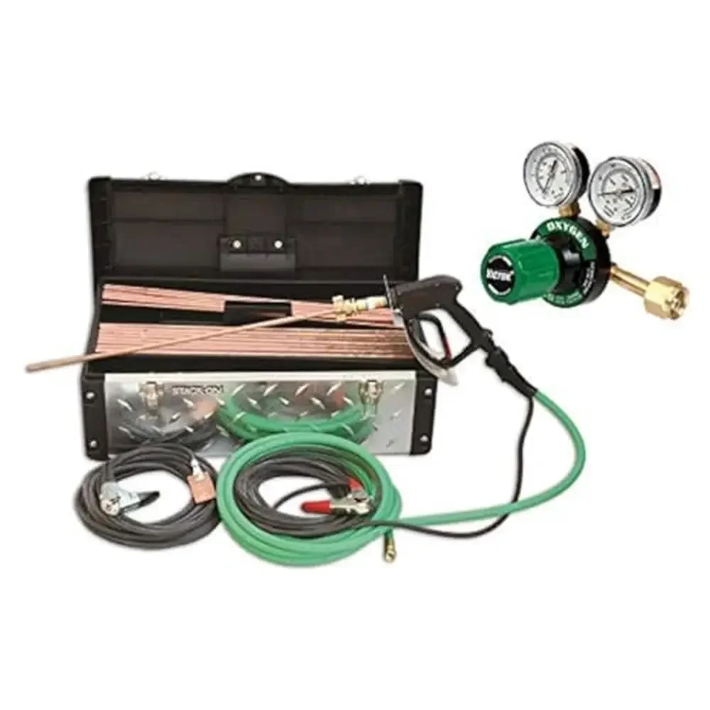 Sure Cut Lance System Kit G250-150-540 Regulator Oxygen Hose Power Lead Ground Lead Collet Striker Plate Tool Box Sure Cut Rods